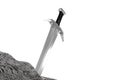 Sword in the stone Royalty Free Stock Photo