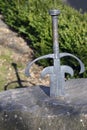 Sword in the Stone, Taunton Castle Royalty Free Stock Photo