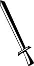 Sword vector illustration Royalty Free Stock Photo