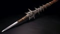 Intricate Spiked Sword With A Dark Fantasy Vibe