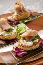 Swordfish canape Royalty Free Stock Photo