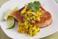 Swordfish with mango salsa