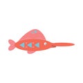 Swordfish, sea animal. An inhabitant of the sea world, a cute underwater creature
