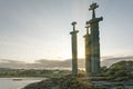 Swords in Rock is a commemorative monument, Norway