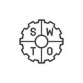 SWOT Analysis line icon