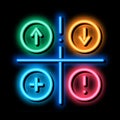 Swot Analysis neon glow icon illustration Royalty Free Stock Photo