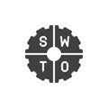SWOT Analysis vector icon Royalty Free Stock Photo