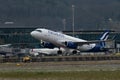 SX-DNC Aegean Airlines Airbus A320-232 jet in Zurich in Switzerland