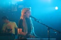 Austra - Katie Stelmanis in concert at SXSW Royalty Free Stock Photo