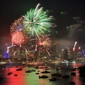 Sy Firework 2013 End Square Royalty Free Stock Photo
