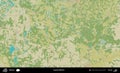 Syanno District, Belarus. Topographic Humanitarian Royalty Free Stock Photo