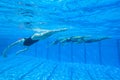 Synchronized Swimming Girls Underwater Photography