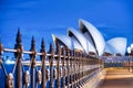 SYDNEY - AUGUST 20, 2018: Amazing night view of Sydney Opera House. Sydney attracts 20 million tourists annually Royalty Free Stock Photo