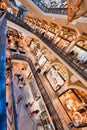 SYDNEY - AUGUST 19, 2018: The Strand Arcade is a multi level Victorian-style gallery with a glass roof, a historical site with Royalty Free Stock Photo