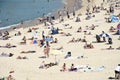 Beautiful view of many people in Coogee beach of Sydney, Australia Royalty Free Stock Photo