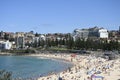 Beautiful view of many people in Coogee beach of Sydney, Australia Royalty Free Stock Photo