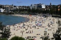 Beautiful view of many people in Coogee beach of Sydney, Australia Royalty Free Stock Photo