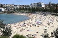 Beautiful view of many people in Coogee beach of Sydney, Australia Royalty Free Stock Photo