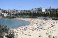 Beautiful view of many people in Coogee beach of Sydney, Australia Royalty Free Stock Photo