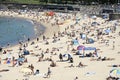 Beautiful view of many people in Coogee beach of Sydney, Australia Royalty Free Stock Photo