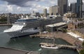 SYDNEY, AUSTRALIA APR 7TH: The cruise ship Celebrity Solstice in Royalty Free Stock Photo