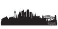 Sydney Australia city skyline vector silhouette Royalty Free Stock Photo