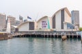 SYDNEY, AUSTRALIA, DECEMBER 30, 2019: Outdoor display at Australian National Maritime Museum in Sydney, Austalia