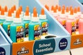Elmers glow in the dark glue suitable for slime making on the shelf at the shop