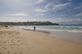 Panoramic view of Bondi Beach in summer cloudy day