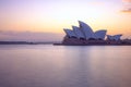 View of Sydney Opera House at sunrise Royalty Free Stock Photo