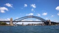 Sydney Harbour Bridge on a sunny day. Royalty Free Stock Photo