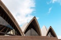 Sydney, Australia - January 12, 2009: Fragment of roofline `The sails` of Sydney Opera House in Sydney Australia