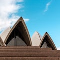 Sydney, Australia - January 12, 2009: Fragment of roofline 'The sails' of Sydney Opera House in Sydney