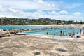 SYDNEY, AUSTRALIA - JANUARY 13, 2018: Freshwater Beach Pool in S