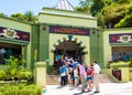 Sydney, Australia - January 11, 2014 : Line at the entrance at Taronga Zoo in Sydney