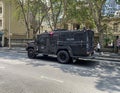 New South Wales Australian Police rescue vehicle on the street.