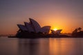 Sydney opera house at sunrise