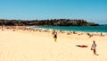 Sydney, Australia - January 13, 2009: People are relaxing on the Bondi Beach, Australia. Royalty Free Stock Photo