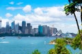 Sydney, Australia - January 11, 2014 : View over Opera House and Central Business District skyline Royalty Free Stock Photo