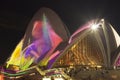 SYDNEY, AUSTRALIA - JUNE 1, 2018 - Projections on the Sydney Opera House during Vivid Sydney. Vivid Sydney is an annual outdoor