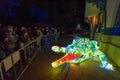 Vivid Sydney at Taronga Zoo. Wild animals light sculptures Royalty Free Stock Photo
