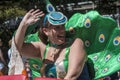 SYDNEY, AUSTRALIA - Mar 17TH:Woman participant in the St Patrick`s Day parade on March 17th 2013. Australia has marked the