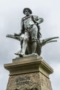 Burns Statue in Sydney, Australia. Royalty Free Stock Photo