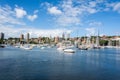 View of yachts and boats in Rushcutters Bay in Sydney, Australia Royalty Free Stock Photo