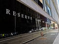 SYDNEY, AUSTRALIA - MAY 27, 2021: Reserve Bank of Australia name on black granite wall in Sydney Australia Royalty Free Stock Photo