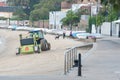 SYDNEY, AUSTRALIA - NOVEMBER 13, 2014: Cleaning Beach Sand in Sydney, Australia. Watsons Bay