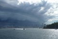 Sydney, Australia, NSW - Storm clouds over sidney looking like mothership from independence day