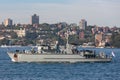 HMAS Gascoyne M 85 Huon Class Minehunter Coastal vessel of the Royal Australian Navy in Sydney Harbor