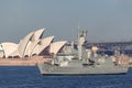 HMAS Perth FFH 157 Anzac-class frigate of the Royal Australian Navy in Sydney Harbor