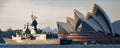 SYDNEY, AUSTRALIA - October 9th. 2013: Warships at Australian Navy Centenary Celebrations.